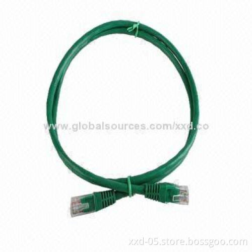 Cat5/5e/6/6a Patch Cable with 26/24AWG Stranding or Solid Bare Copper, CCA or CCS